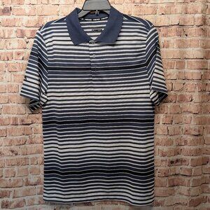 Head Polo Stripped Short Sleeve BLUE/White Size Small LIKE NEW